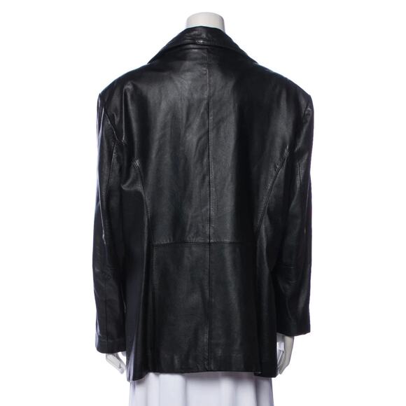 Maxima Wilson Leather Jacket Black Authentic Leather Size Large - Picture 2 of 14